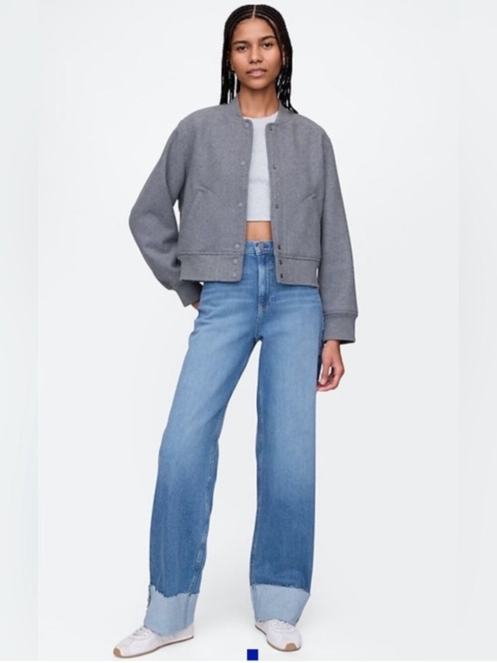 Gap 90s Loose Mid Rise Cuffed Jeans